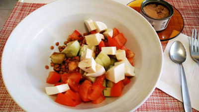 レンズ豆のサラダ