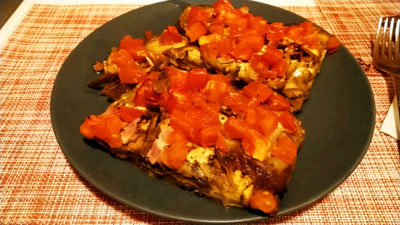 茄子のラザニア（トマトと茄子の重ね焼き）