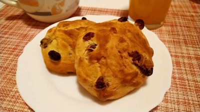 手作りぶどうパン