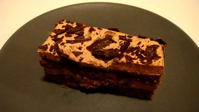 スーパーで買ってきたチョコケーキ