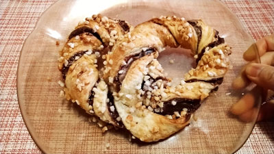 ハート型のプレッツェルチョコ