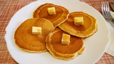 玄米粉のパンケーキ