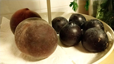 桃とプラム