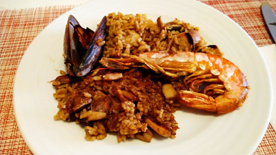 魚介のパエリア