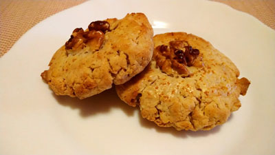 クッキーのような出来上がりのパン