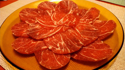しゃぶしゃぶの肉