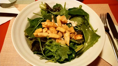 筋トレ後の鶏サラダ