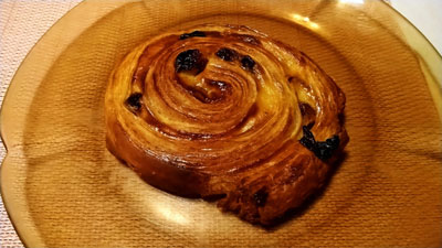 レーズンのぐるぐるパン