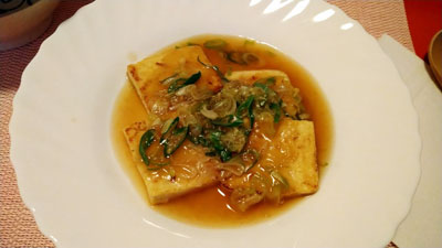 豆腐のあんかけ